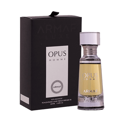 Armaf Opus Homme-Concentrated Luxury French Perfume Oil-0.68 Fl Oz For Men