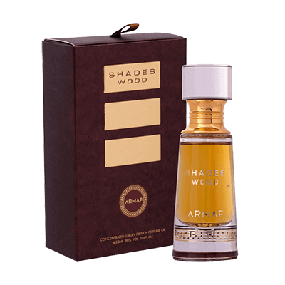 Armaf Shades Wood-Concentrated Luxury French Perfume Oil-0.68 Fl Oz For Men