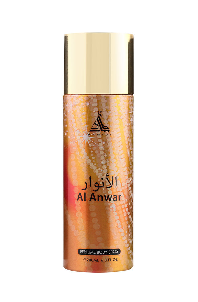 HAMIDI AL ANWAR PERFUME BODY SPRAY 200ML ALCOHOL FREE