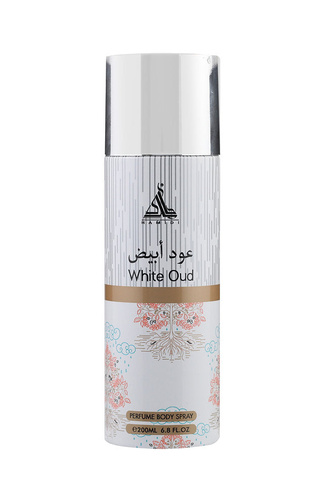 HAMIDI WHITE OUD PERFUME BODY SPRAY 200ML ALCOHOL FREE