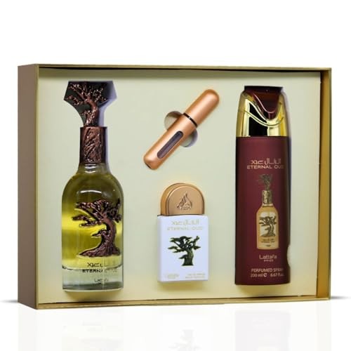 Lattafa Pride Eternal Oud for Men – 3 Pc Gift Set