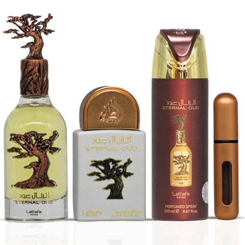 Lattafa Pride Eternal Oud for Men – 3 Pc Gift Set