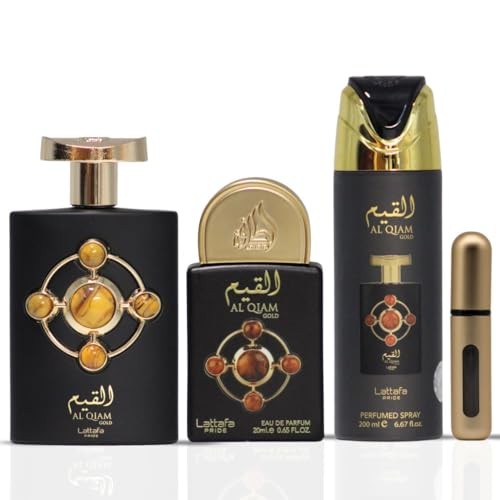 Lattafa Pride Al Qiam Gold for Women – 3 Pc Gift Set