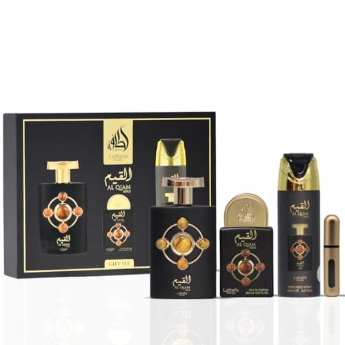 Lattafa Pride Al Qiam Gold for Women – 3 Pc Gift Set