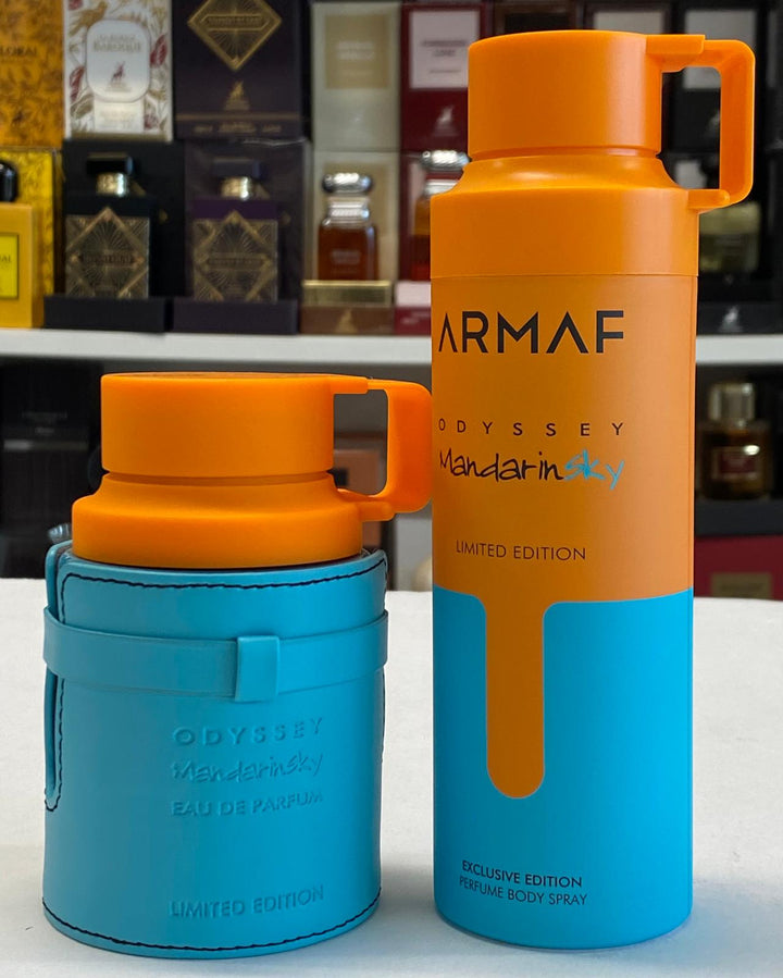 Armaf Odyssey Mandarin Sky Fragrance Set – 100ml Eau de Parfum + 200ml Body Spray