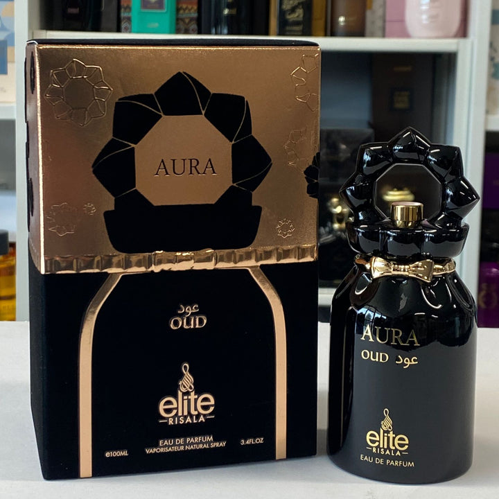 Elite Aura Oud Perfume Spray by Risala 3.4 Fl oz (100ML)