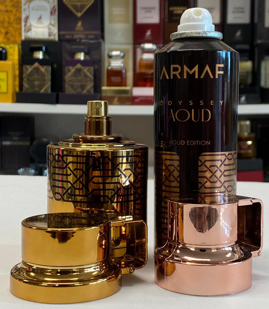 Armaf Odyssey Aoud Fragrance Set – 100ml Eau de Parfum + 200ml Body Spray