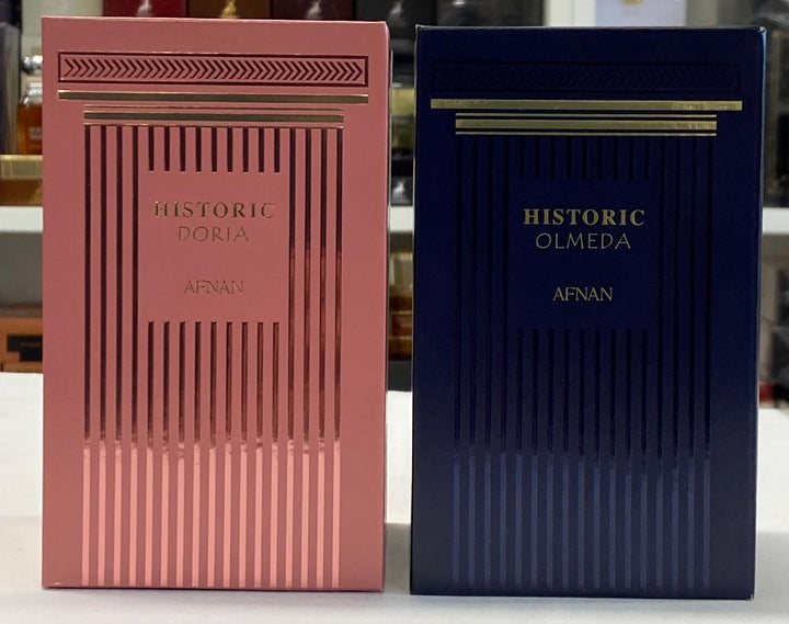 Afnan Historic Olmeda & Historic Doria Eau de Parfum Set – 100ml Each