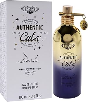 Authentic Cuba Dark Eau de Toilette Spray for Men – 3.3 oz / 100 ml