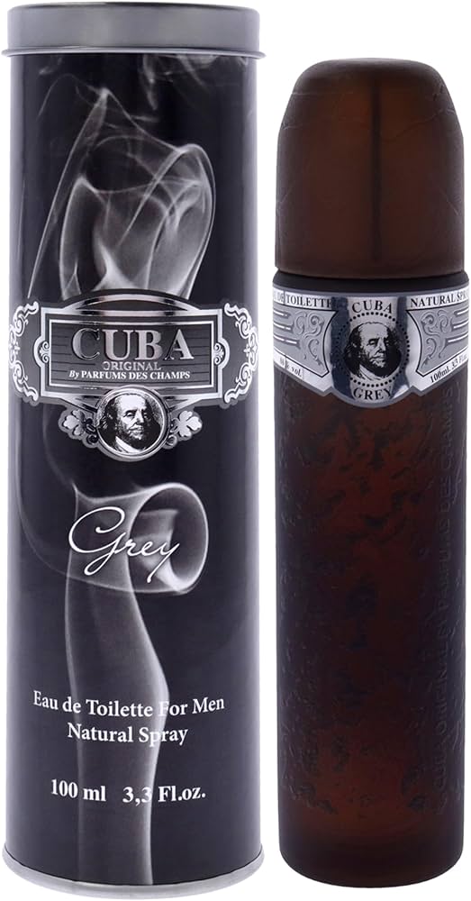 Cuba Grey for Men Eau de Toilette Spray 3.3 oz (100ml)