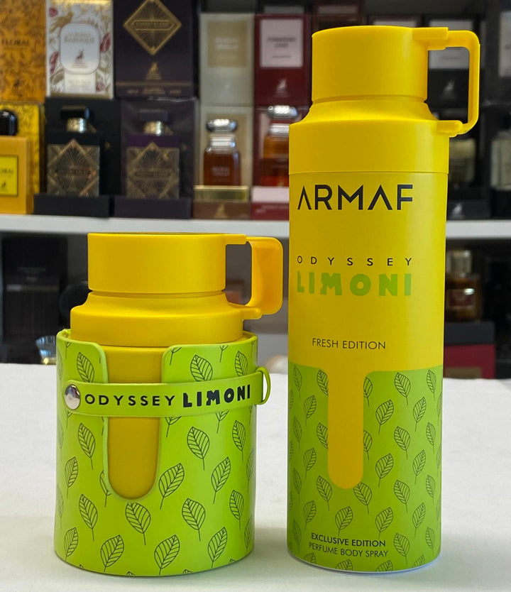 Armaf Odyssey Limoni Fragrance Set – 100ml Eau de Parfum + 200ml Body Spray