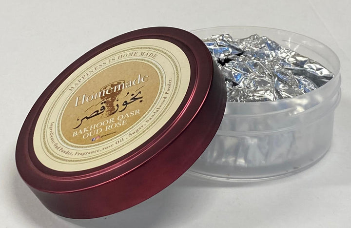 Homemade Bakhoor Qasr Oud Rose by Hamidi