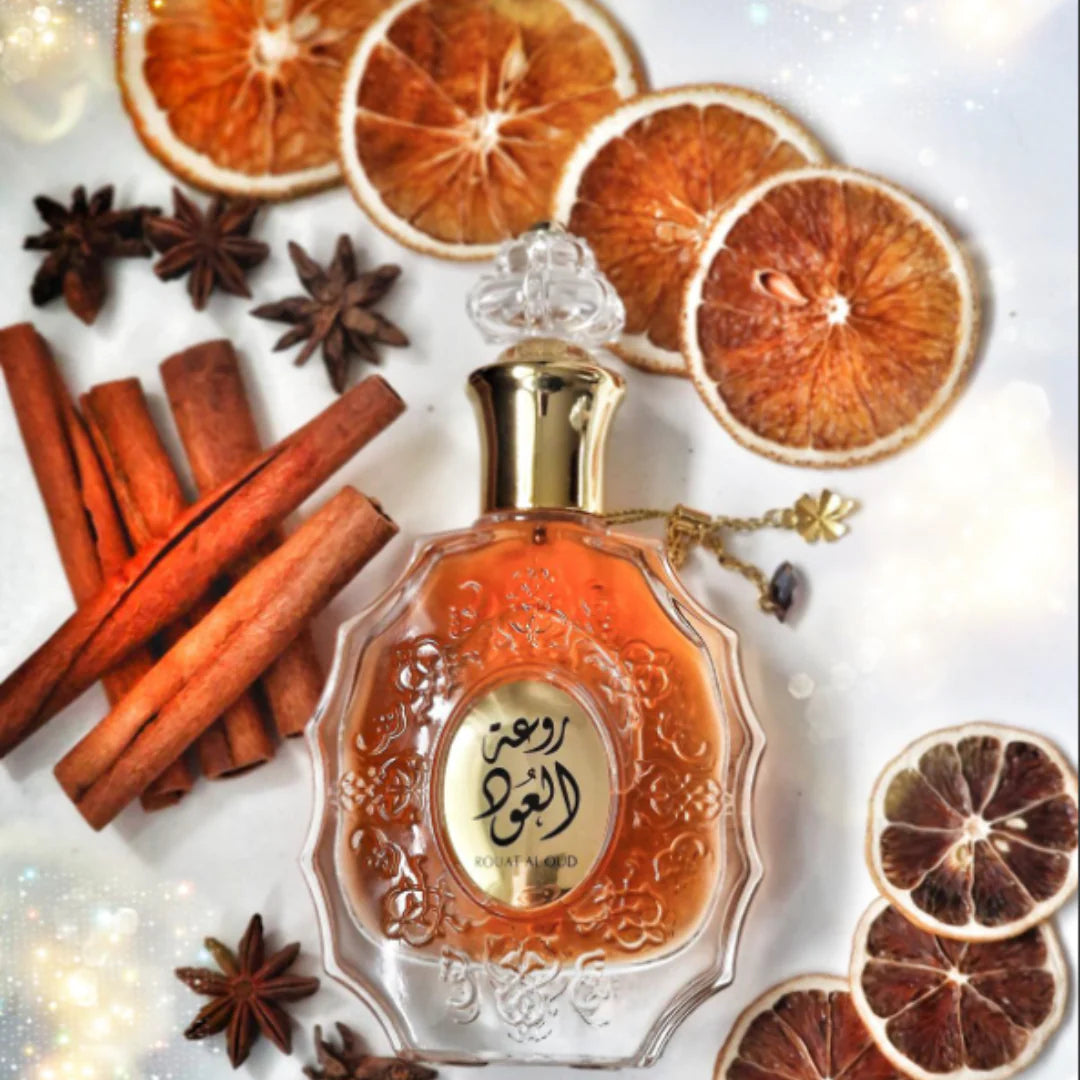 Lattafa Rouat Al Oud Eau De Parfum 3.4Fl oz Natural Spray Perfume
