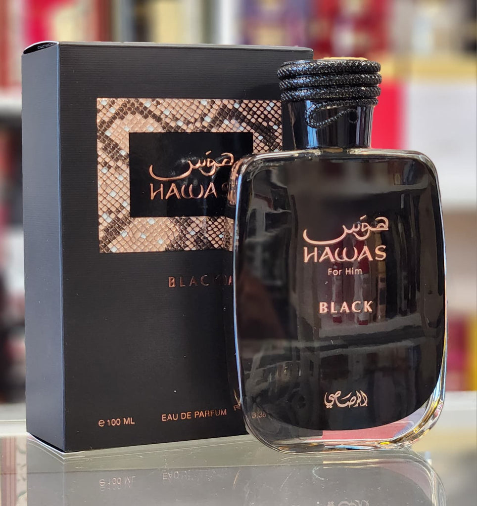 Rasasi Hawas For Him Black EDP 100ml/3.4 fl oz – Oud N Aroma