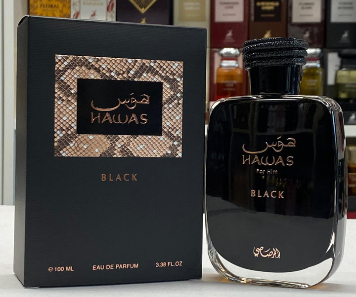 Hawas For Him Black EDP 100ml/3.4 fl oz by Rasasi