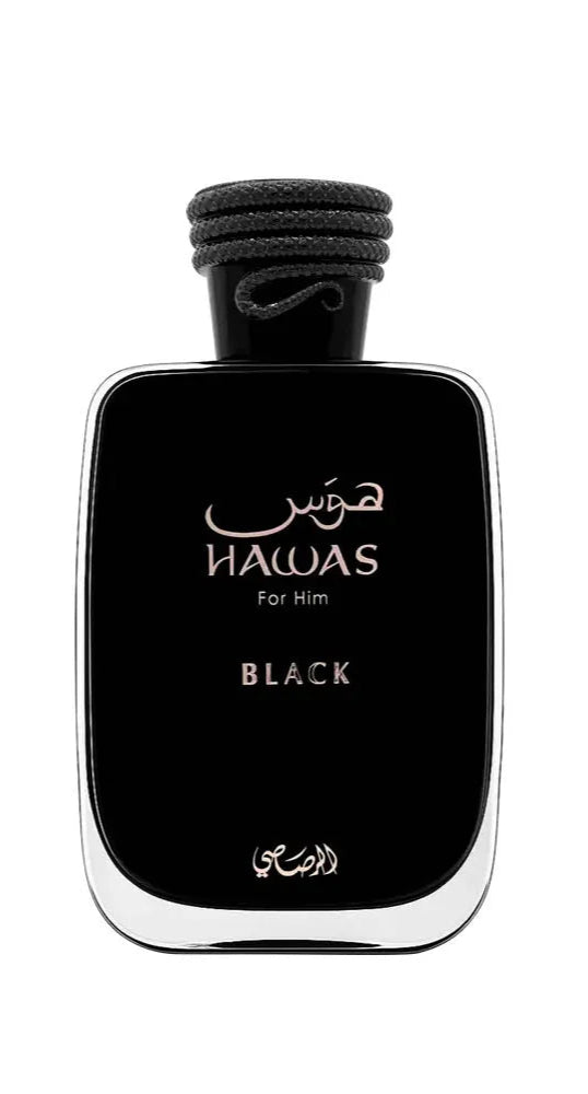 Rasasi Hawas For Him Black EDP 100ml/3.4 fl oz – Oud N Aroma Rasasi Hawas For Him Black EDP 100ml/3.4 fl oz – Oud N Aroma