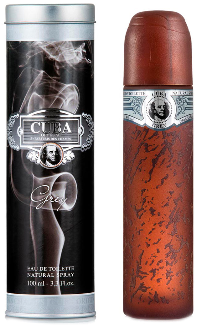 Cuba Grey for Men Eau de Toilette Spray 3.3 oz (100ml)
